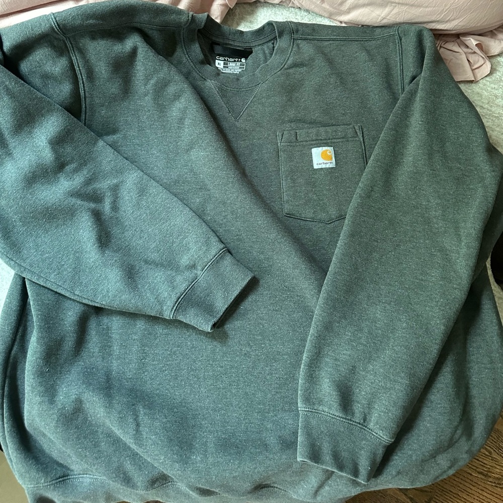 Grey Carhartt Crew Neck Sweatshirt